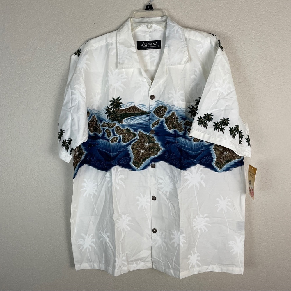 Vintage Favant Hawaiian Shirt Size XL